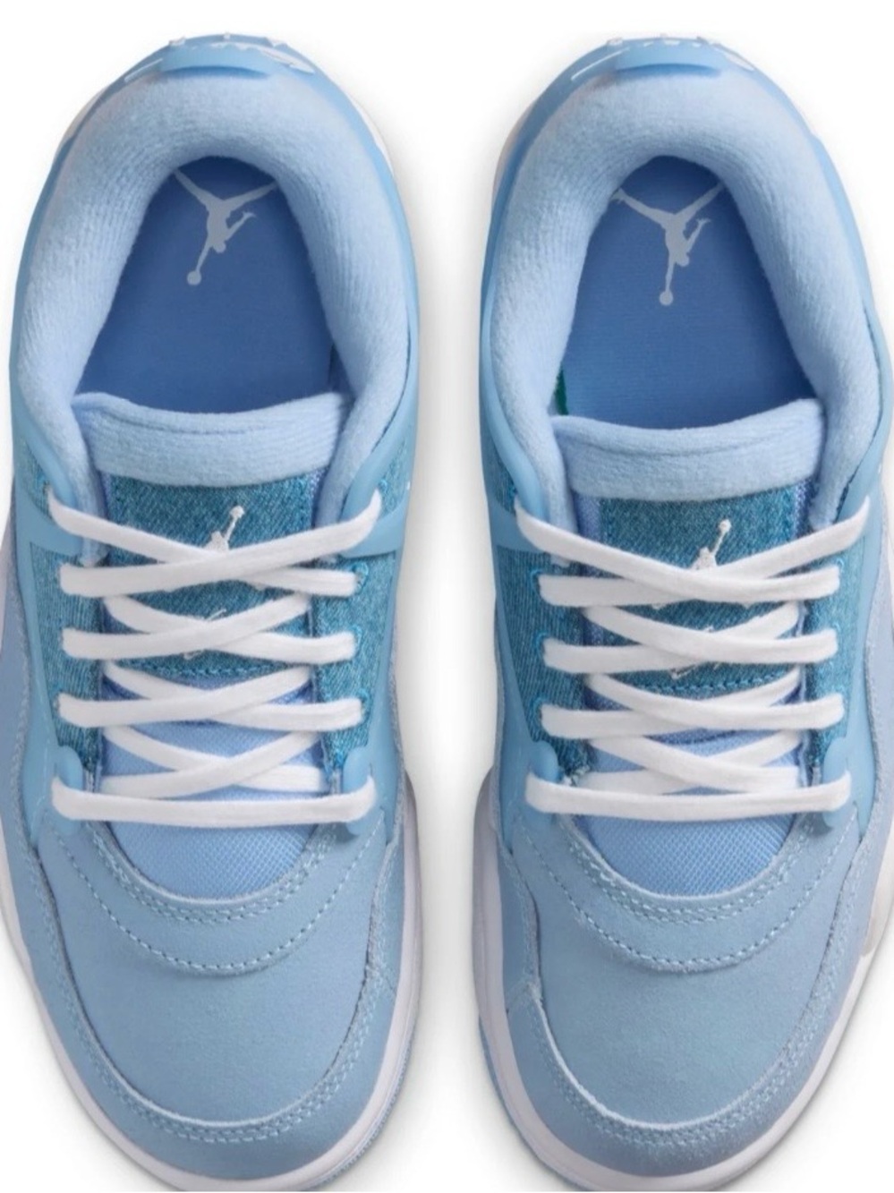 Air Jordan Cobalt Bliss Blue Low-Top Sneakers with White Laces